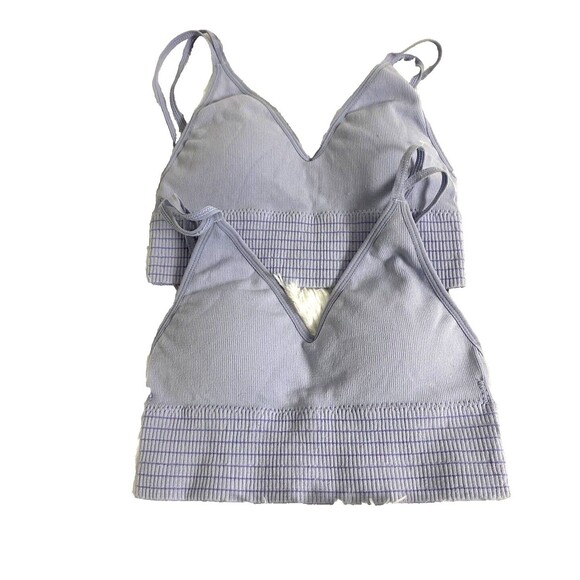 2 Tranquil & True Bralette Sport Bra Blue Size M Youth Teens Bra Wirefree - Picture 1 of 9